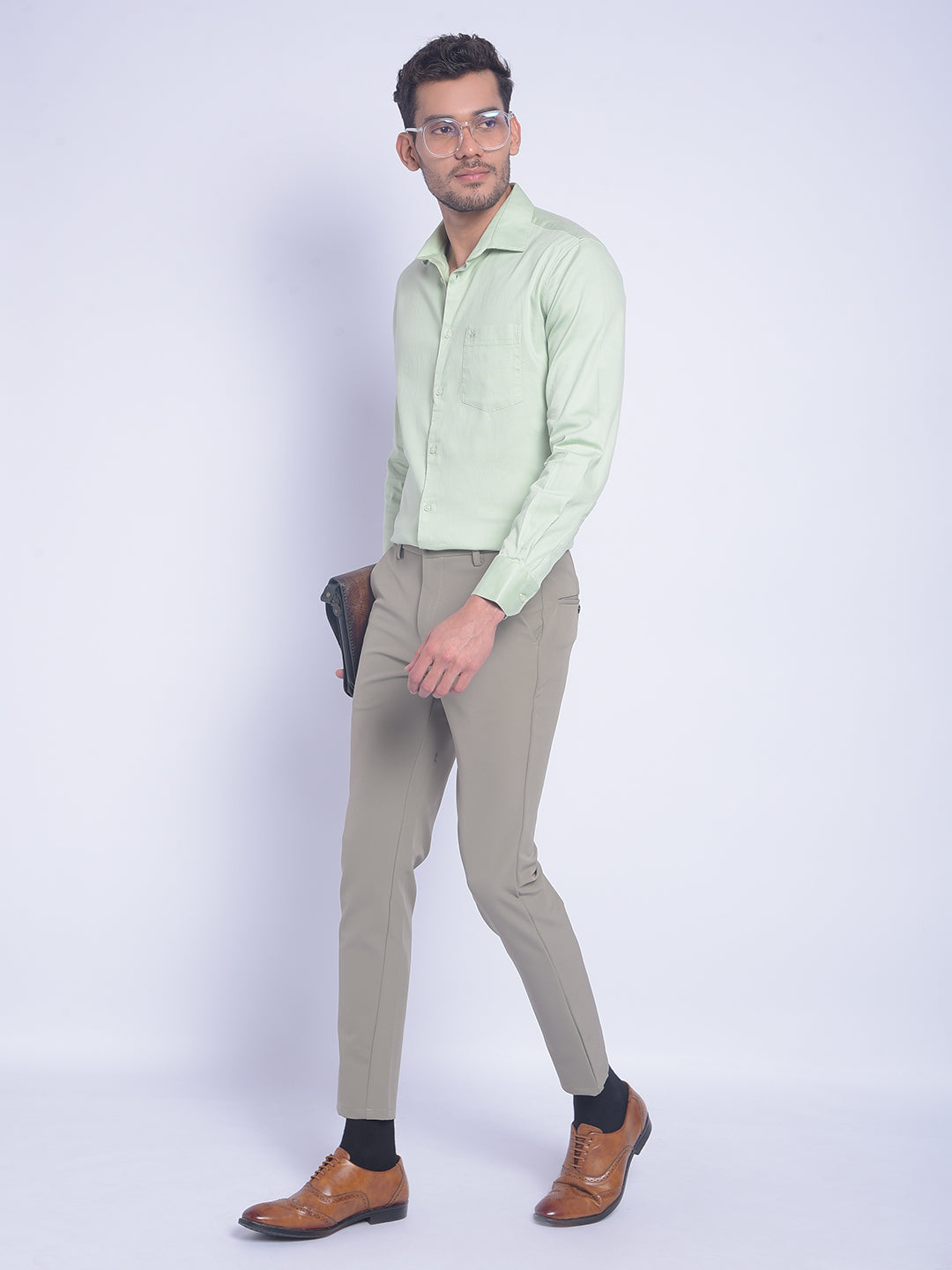 Olive Trousers-Men Trousers-Crimsoune Club