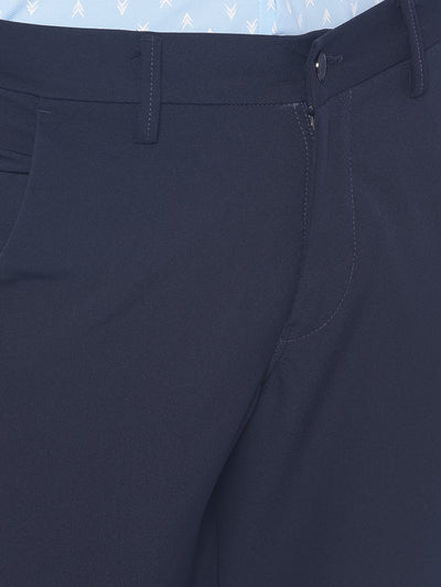 Navy Blue Trousers-Men Trousers-Crimsoune Club