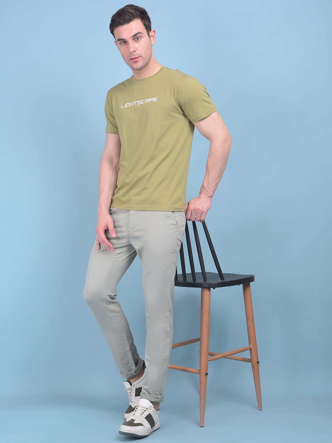 Green Stretchable Trousers-Men Trousers-Crimsoune Club