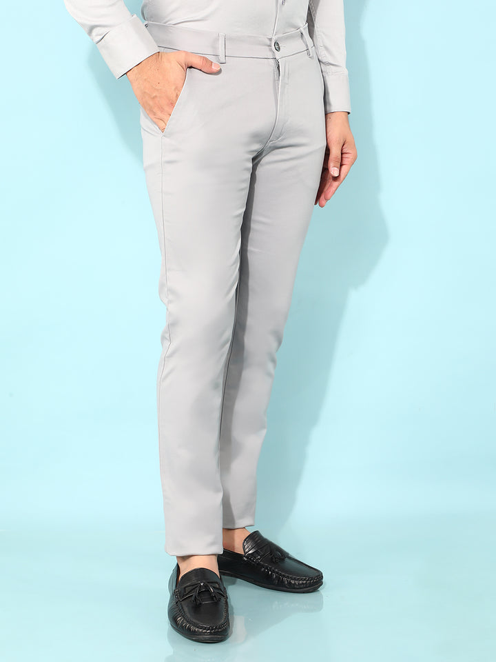 Grey Trousers-Men Trousers-Crimsoune Club