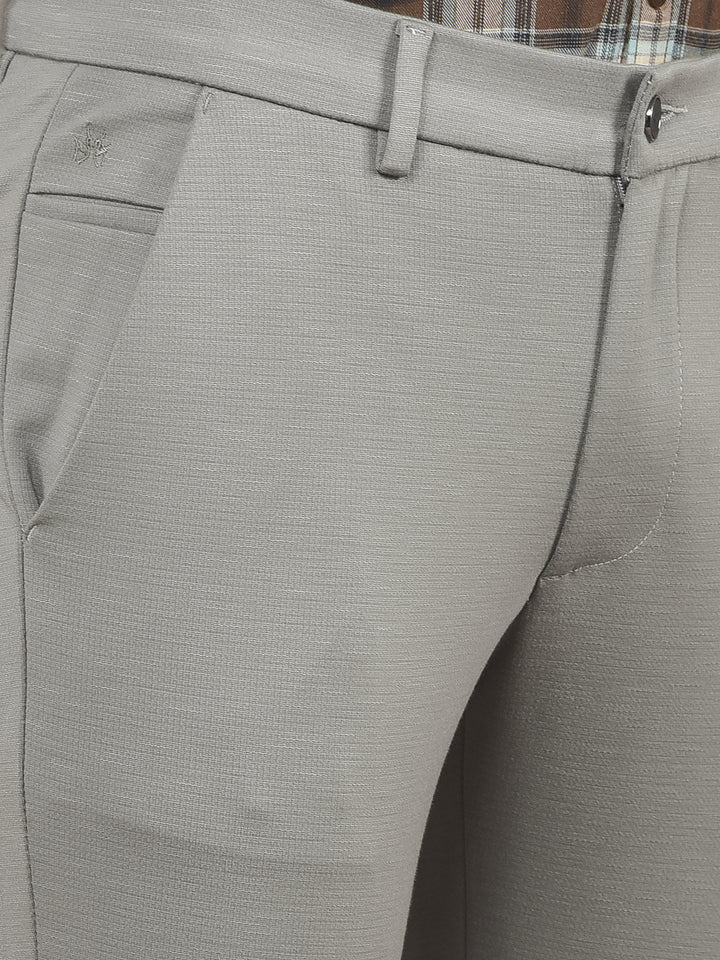 Grey Stretchable Trousers-Men Trousers-Crimsoune Club