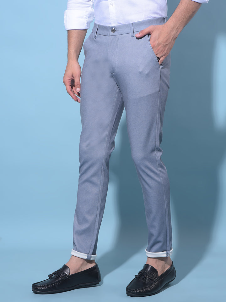 Blue Stretchable Trousers-Men Trousers-Crimsoune Club