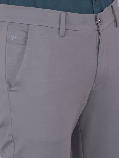 Grey Knitted Trousers-Men Trousers-Crimsoune Club