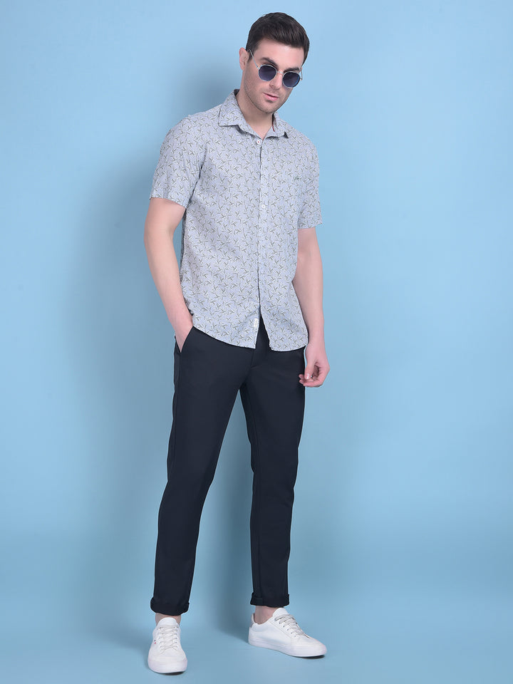 Black Stretchable Trousers-Men Trousers-Crimsoune Club