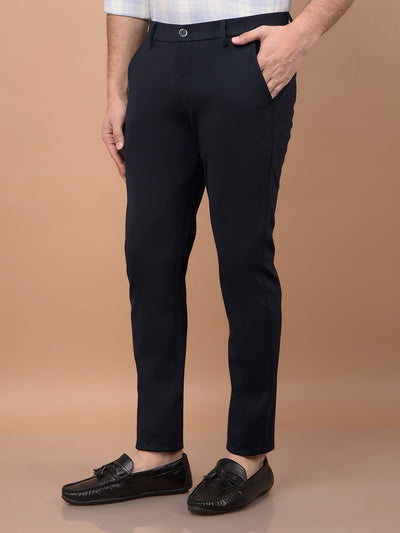 Grey Printed Knitted Trousers-Men Trousers-Crimsoune Club