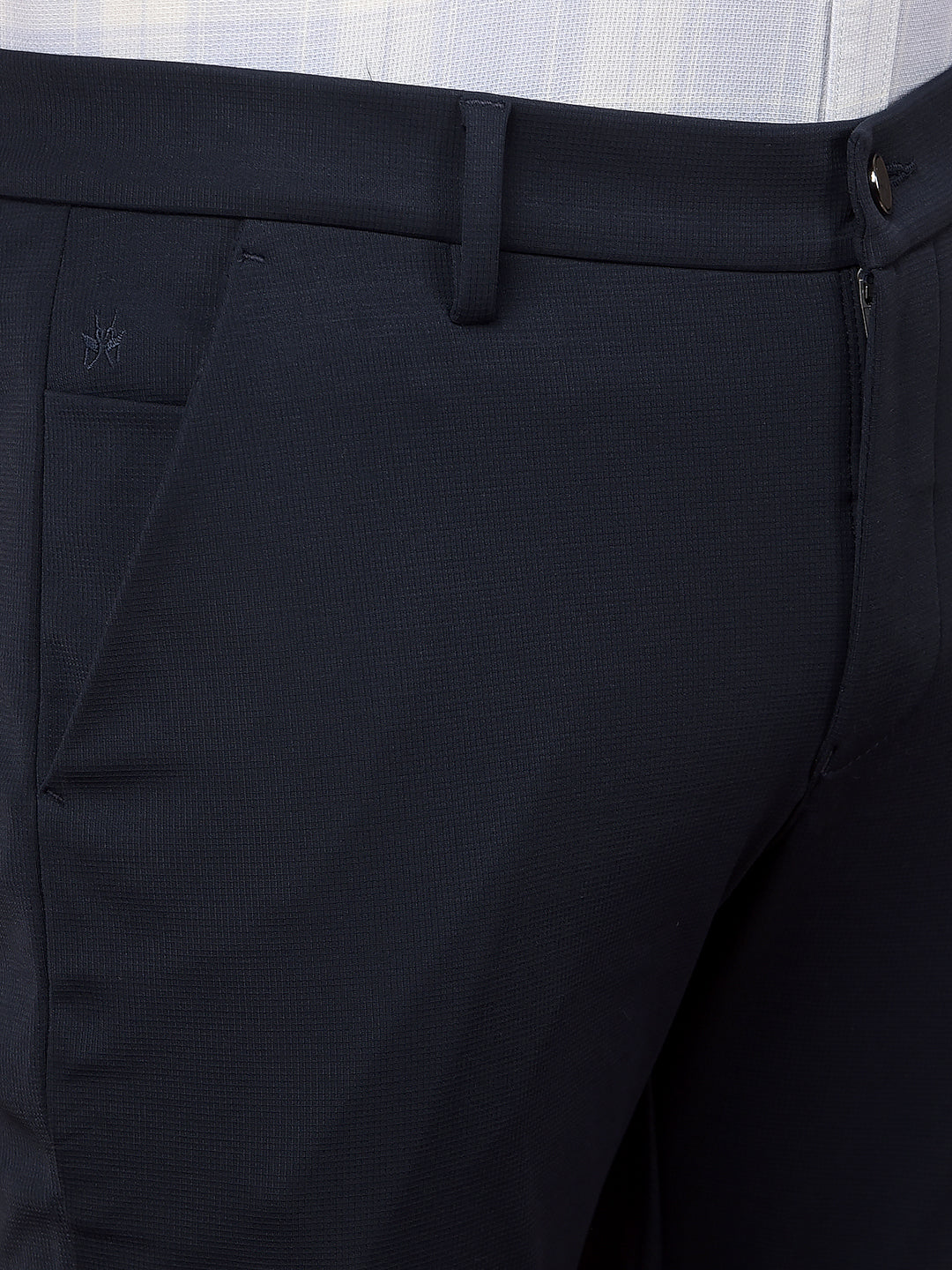 Grey Printed Knitted Trousers-Men Trousers-Crimsoune Club