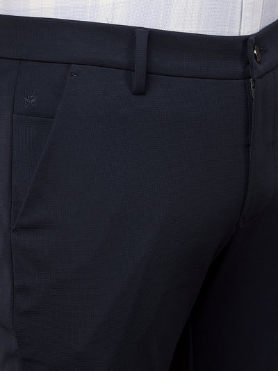 Grey Printed Knitted Trousers-Men Trousers-Crimsoune Club