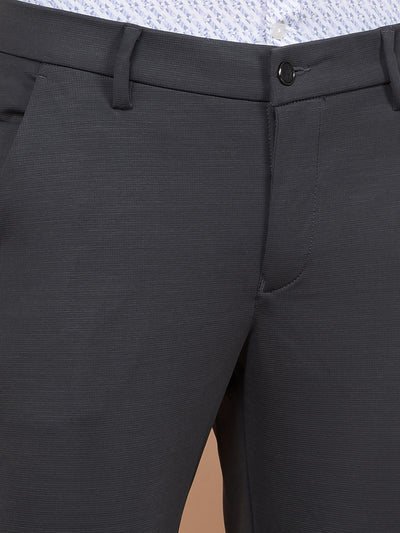 Blue Knitted Trousers-Men Trousers-Crimsoune Club