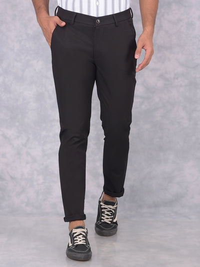 Black Trousers-Men Trousers-Crimsoune Club