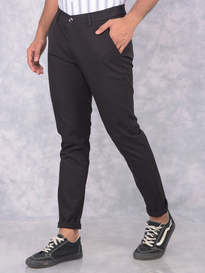 Black Trousers-Men Trousers-Crimsoune Club