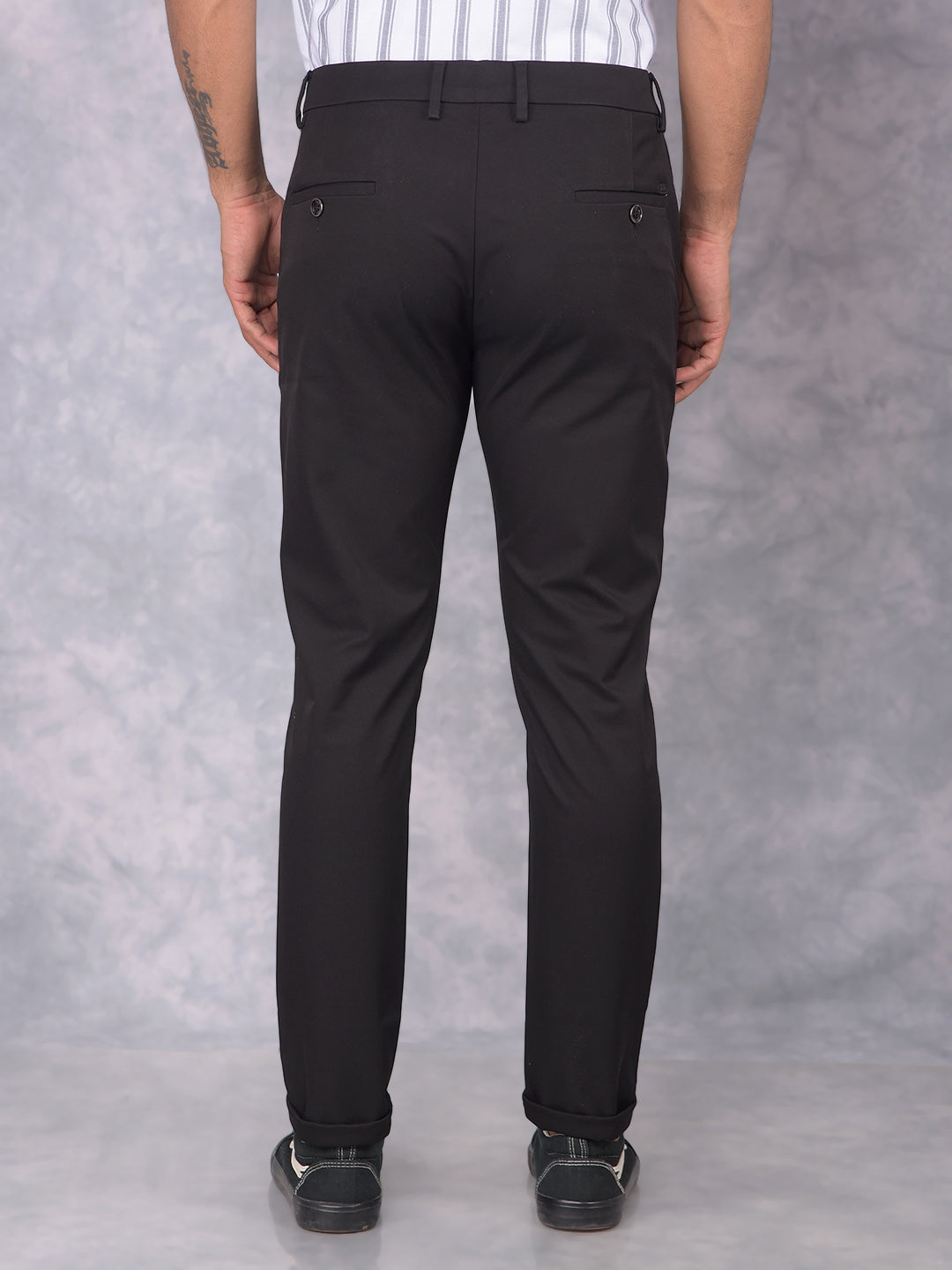 Black Trousers-Men Trousers-Crimsoune Club