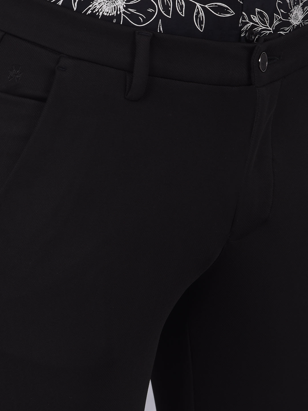 Black Knitted Trousers-Men Trousers-Crimsoune Club