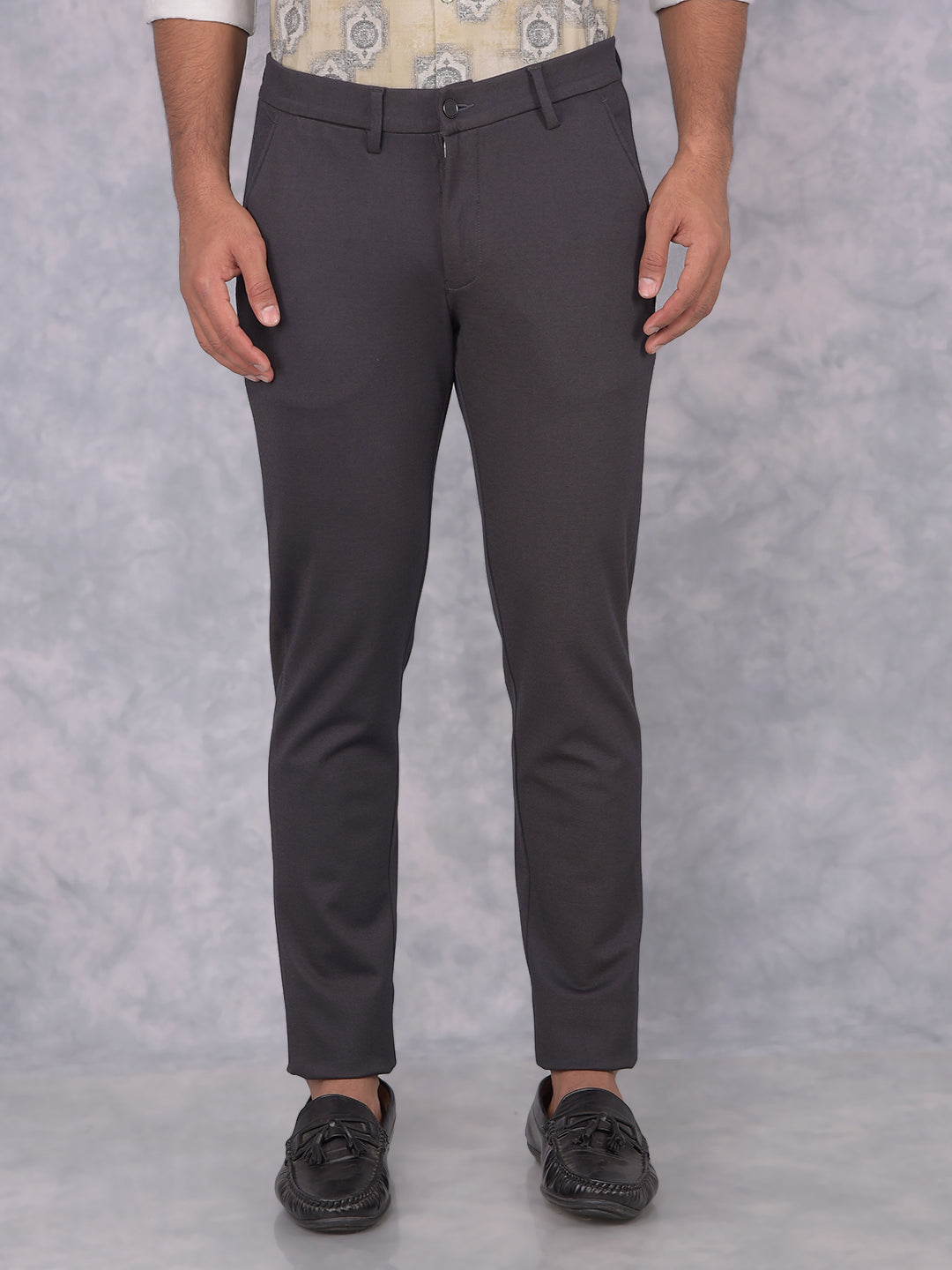 Green Knitted Trousers-Men Trousers-Crimsoune Club