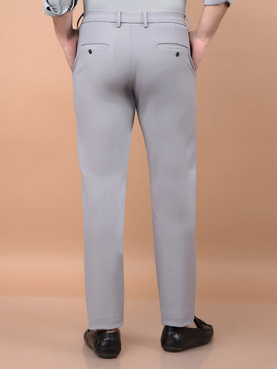 Grey Knitted Trousers-Men Trousers-Crimsoune Club