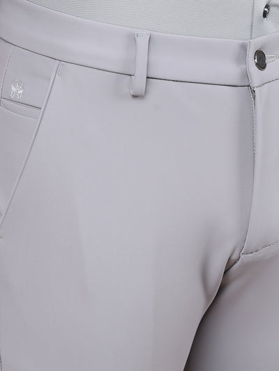 Grey Knitted Trousers-Men Trousers-Crimsoune Club