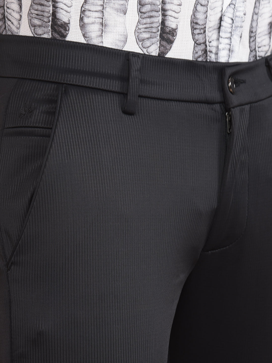 Black Knitted Trousers-Men Trousers-Crimsoune Club
