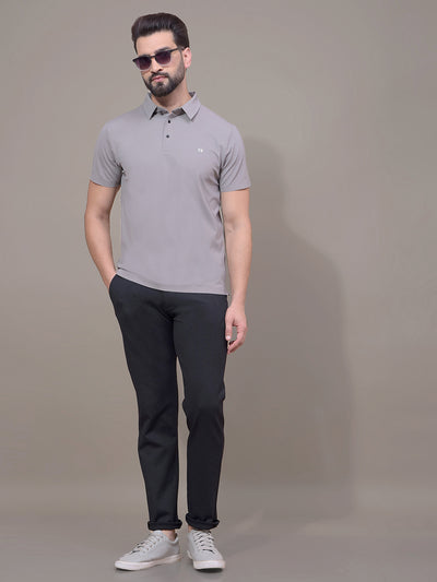 Navy Blue Printed Trousers-Men Trousers-Crimsoune Club