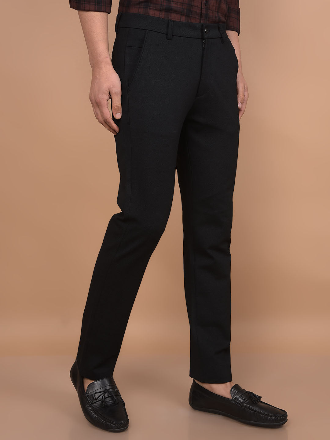 Black Trousers-Men Trousers-Crimsoune Club