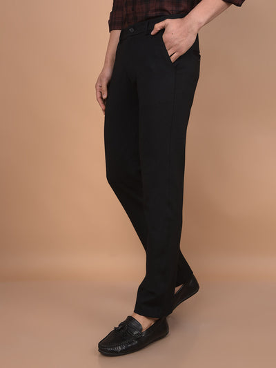 Black Trousers-Men Trousers-Crimsoune Club