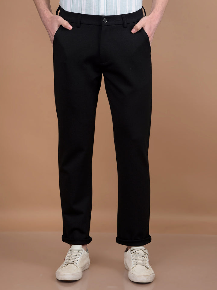 Black Trousers-Men Trousers-Crimsoune Club