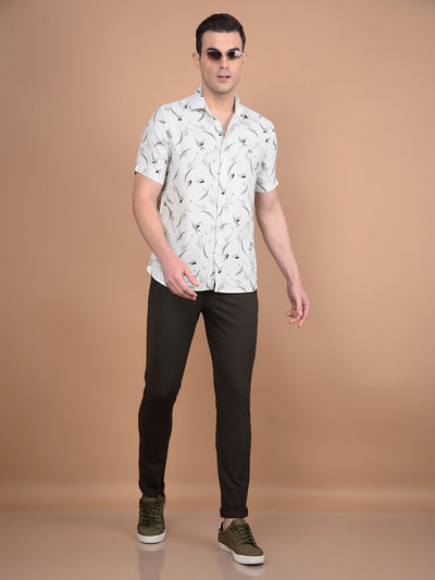 Olive Knitted Trousers-Men Trousers-Crimsoune Club