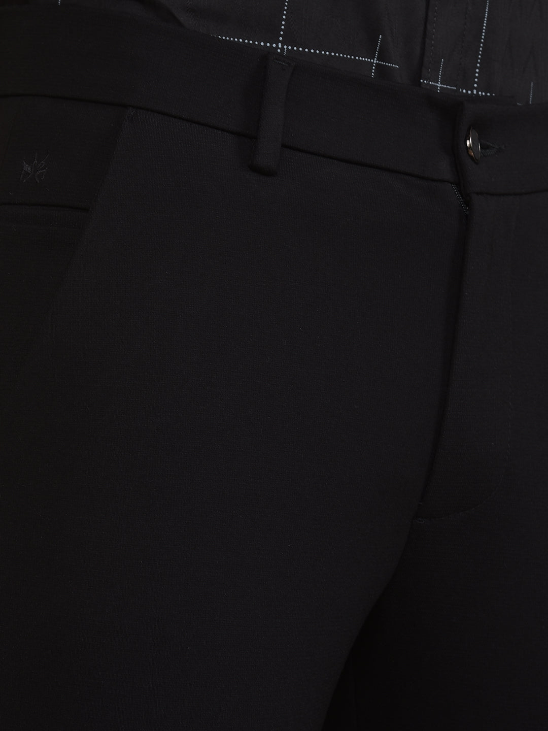 Black Knitted Trousers-Men Trousers-Crimsoune Club