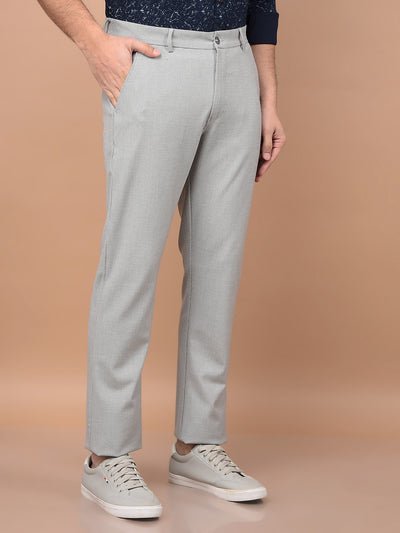 Grey Printed Trousers-Men Trousers-Crimsoune Club