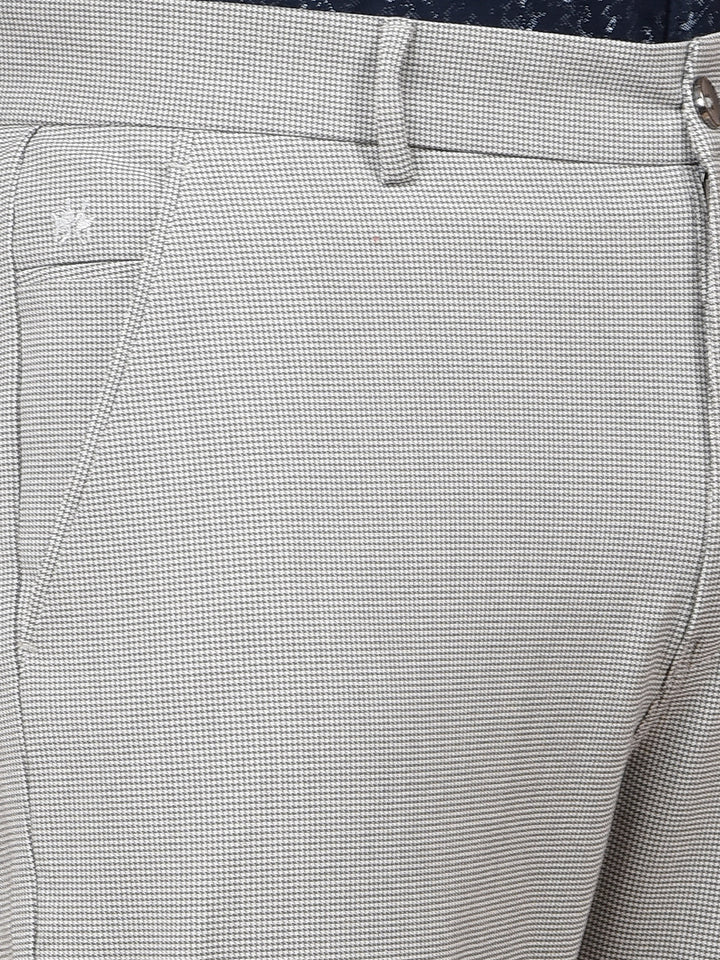 Grey Printed Trousers-Men Trousers-Crimsoune Club