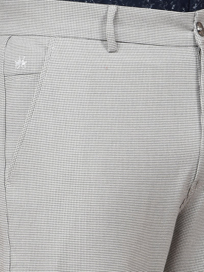 Grey Printed Trousers-Men Trousers-Crimsoune Club