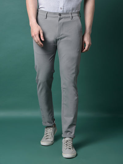 Versatile Grey Trousers-Men Trousers-Crimsoune Club