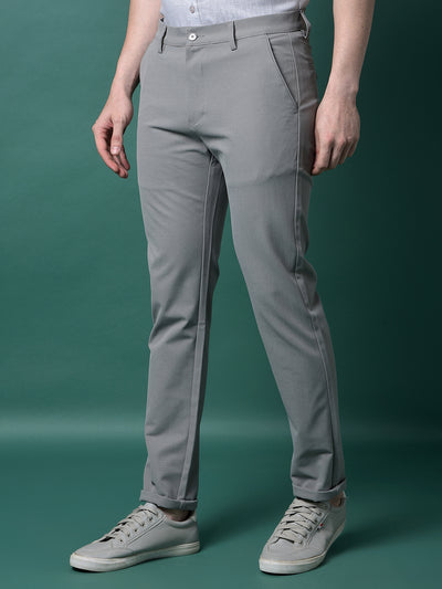 Versatile Grey Trousers-Men Trousers-Crimsoune Club