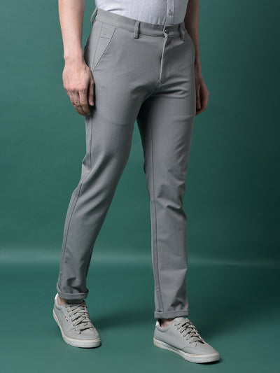 Versatile Grey Trousers-Men Trousers-Crimsoune Club