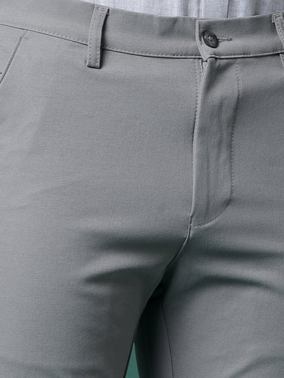 Versatile Grey Trousers-Men Trousers-Crimsoune Club