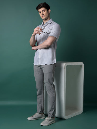 Versatile Grey Trousers-Men Trousers-Crimsoune Club