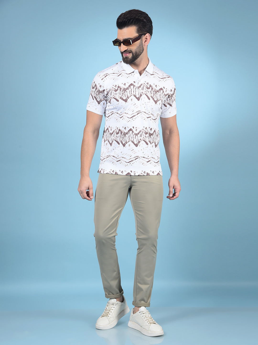 Khaki Trousers-Men Trousers-Crimsoune Club
