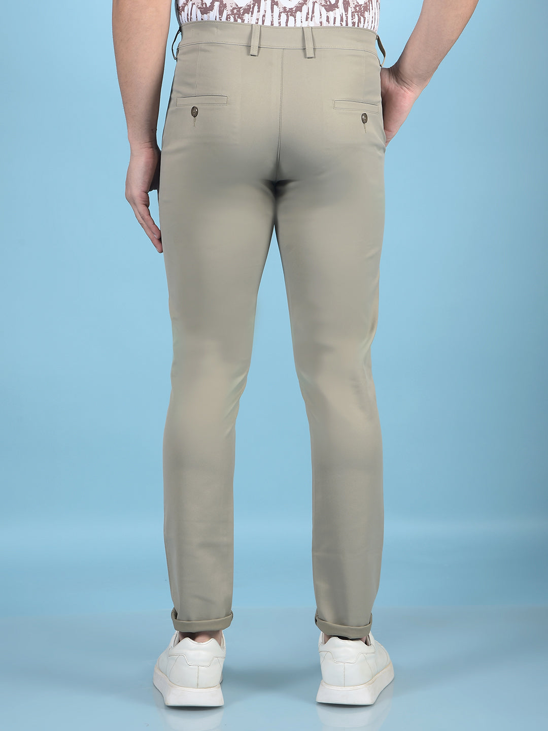Khaki Trousers-Men Trousers-Crimsoune Club