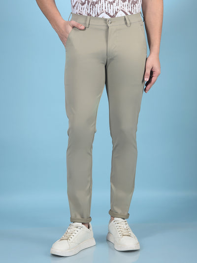 Khaki Trousers-Men Trousers-Crimsoune Club
