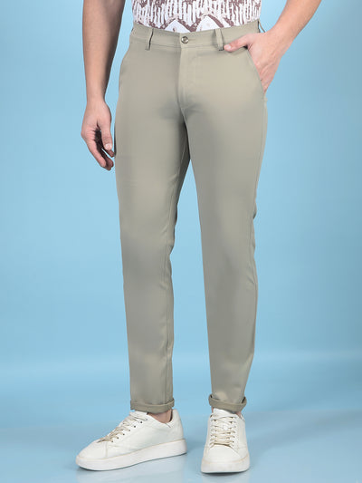 Khaki Trousers-Men Trousers-Crimsoune Club