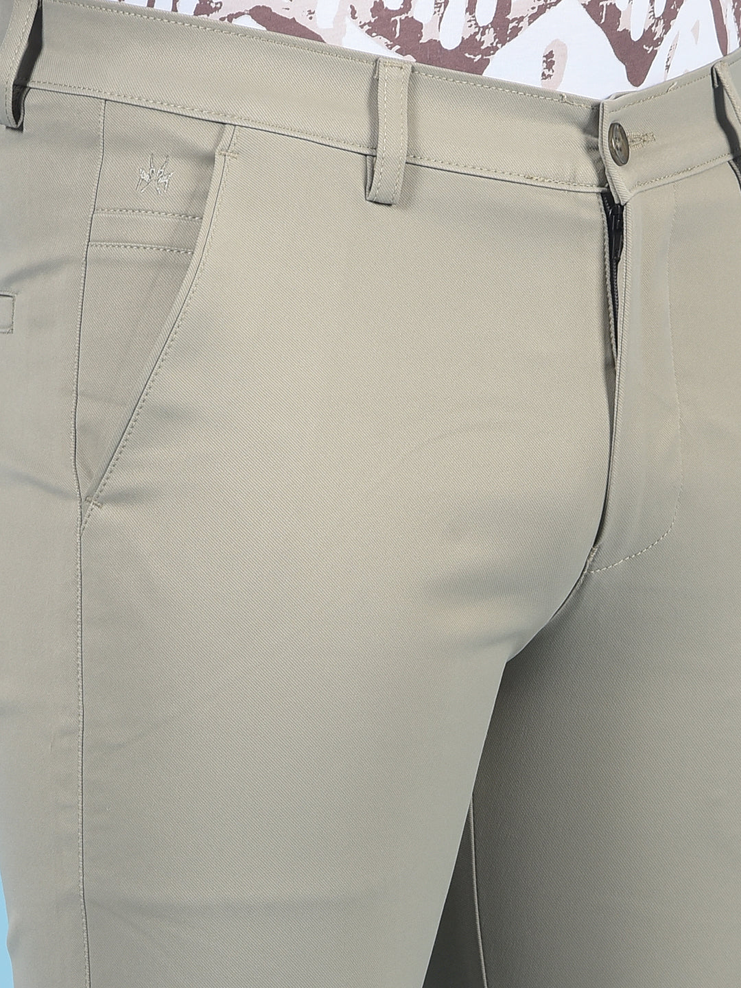 Khaki Trousers-Men Trousers-Crimsoune Club