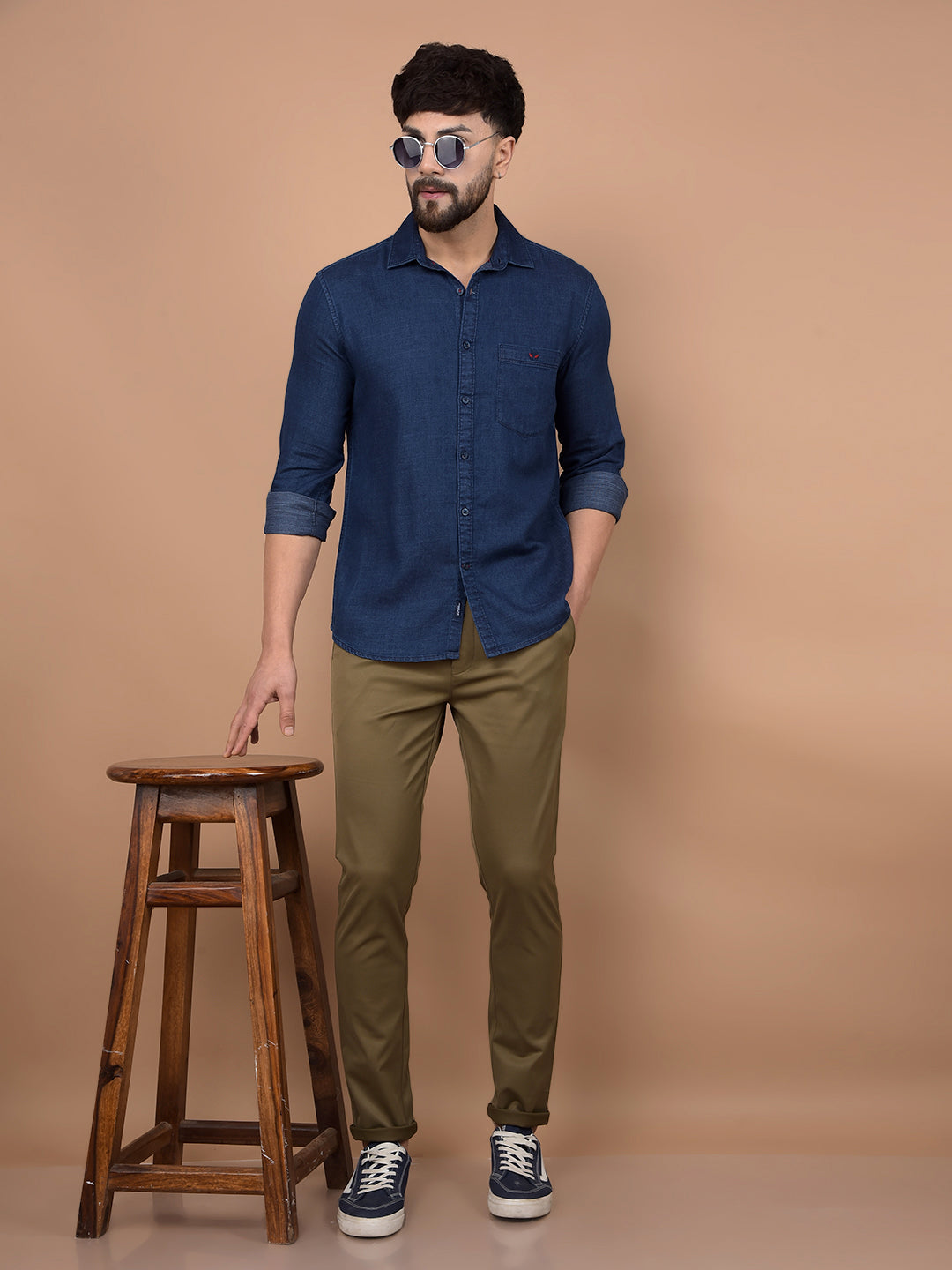 Brown Trousers-Men Trousers-Crimsoune Club