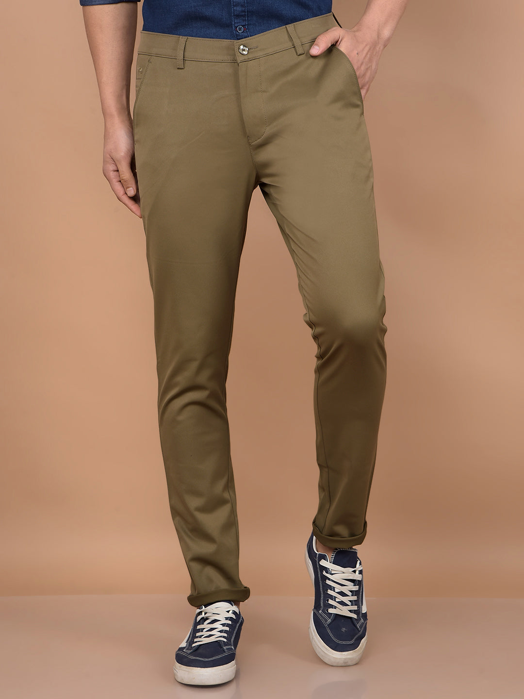 Brown Trousers-Men Trousers-Crimsoune Club