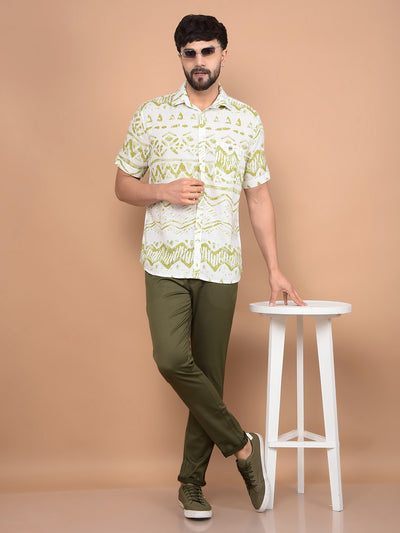 Olive Trousers-Men Trousers-Crimsoune Club