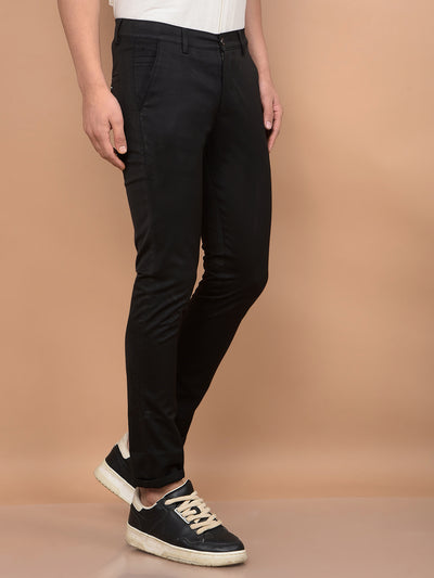 Black Trousers-Men Trousers-Crimsoune Club