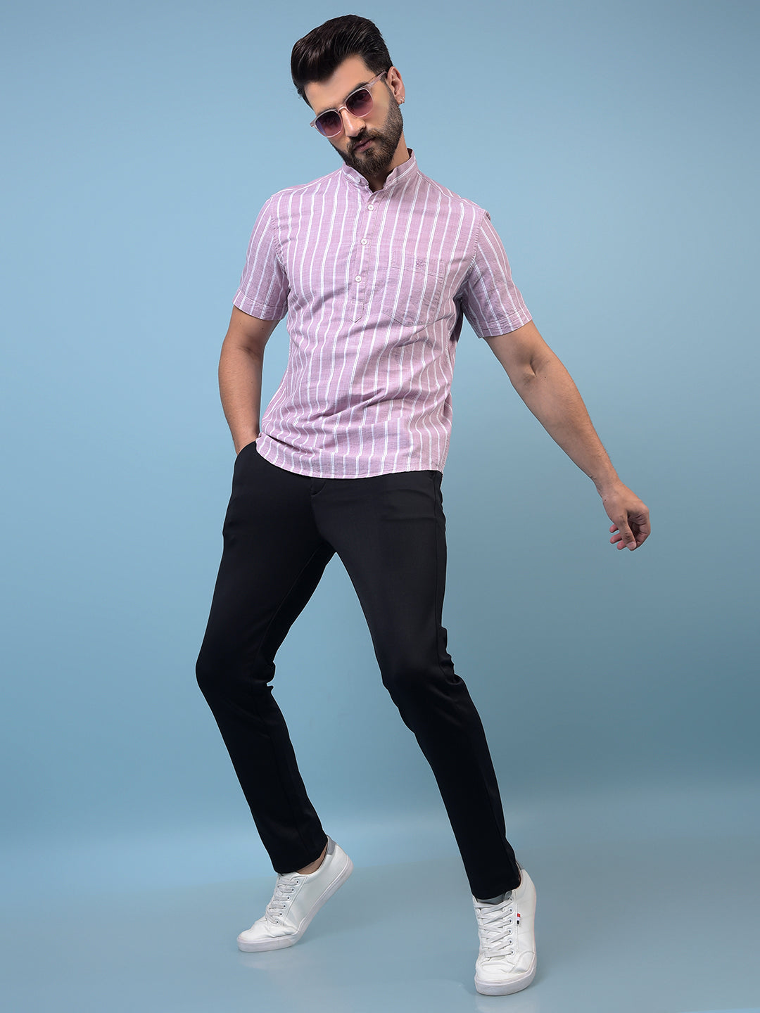 Men's Navy Blue Trousers-Men Trousers-Crimsoune Club