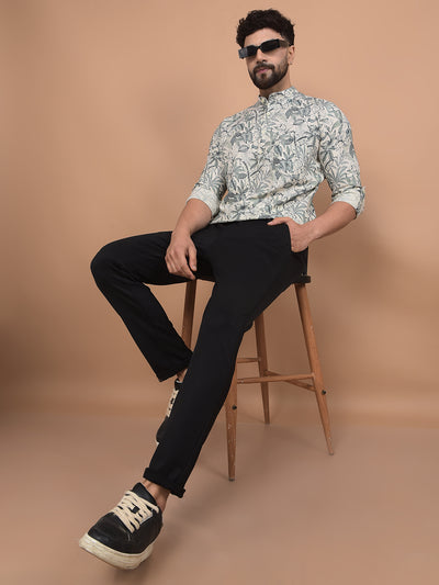 Black Checked Trousers-Men Trousers-Crimsoune Club