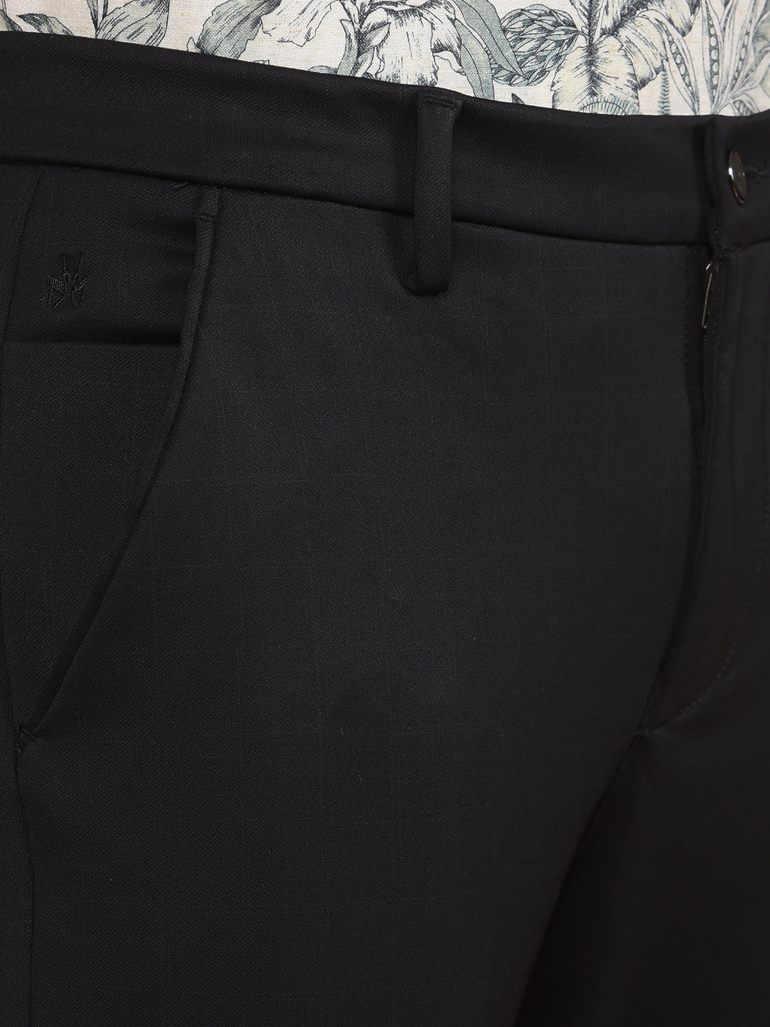 Black Checked Trousers-Men Trousers-Crimsoune Club