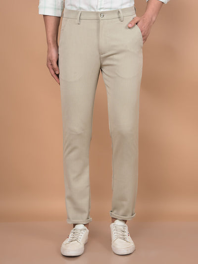 Khaki Printed Trousers-Men Trousers-Crimsoune Club