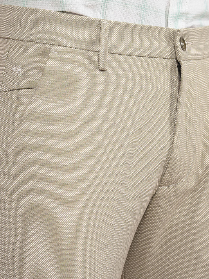 Khaki Printed Trousers-Men Trousers-Crimsoune Club