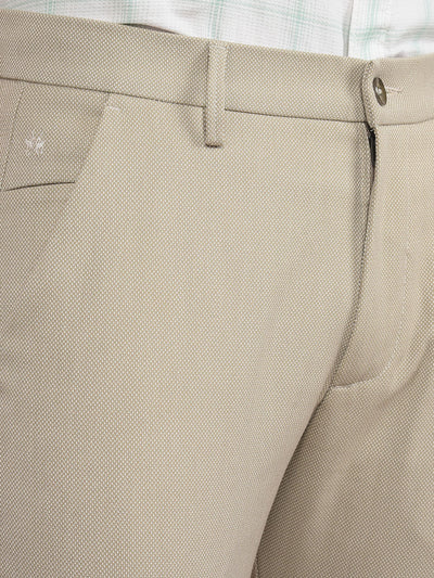 Khaki Printed Trousers-Men Trousers-Crimsoune Club