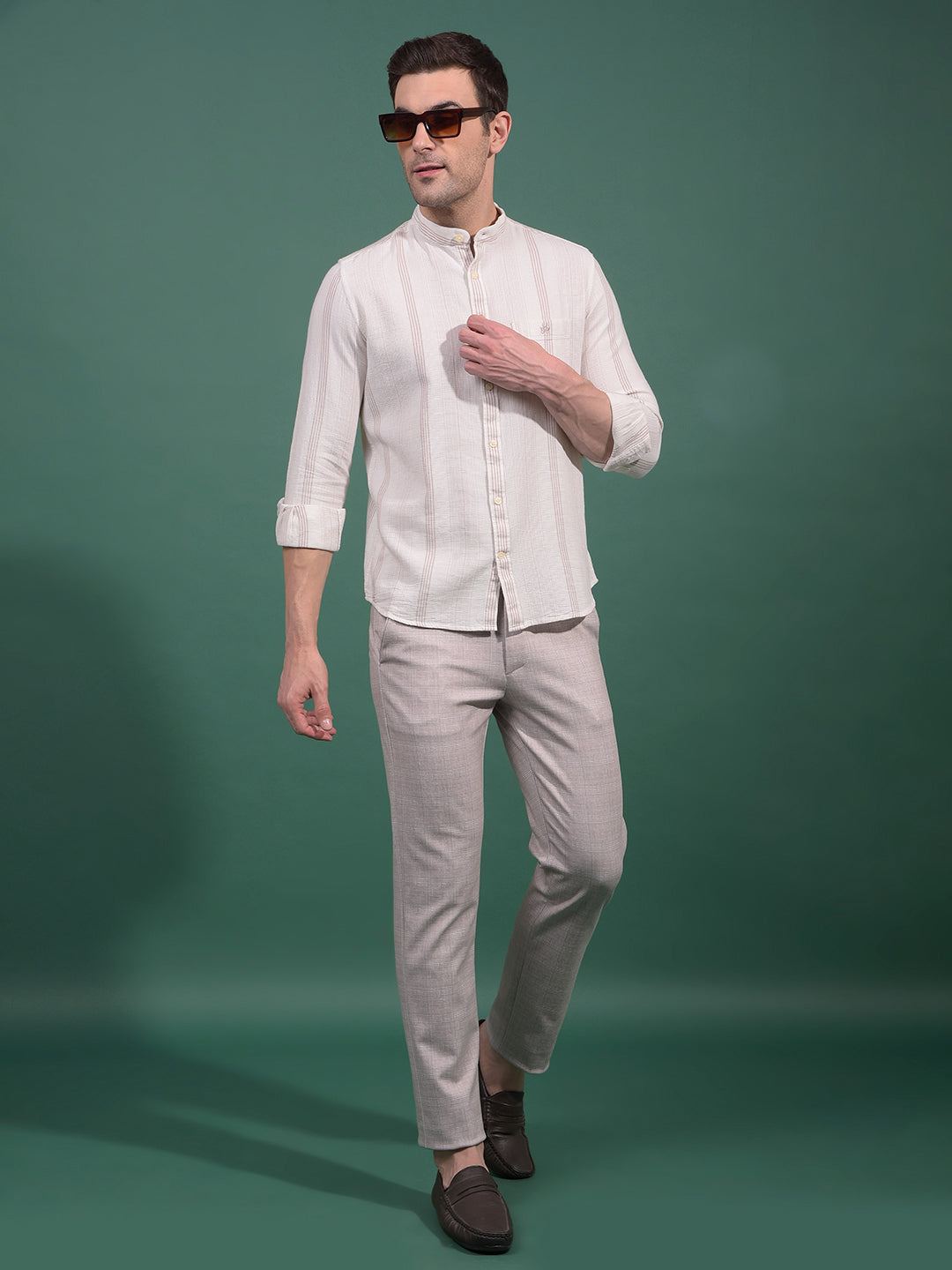 Pink Checked Trousers-Men Trousers-Crimsoune Club